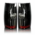 Winjet Led Tail Lights - Glossy Black / Clear CTWJ-0066-GBC